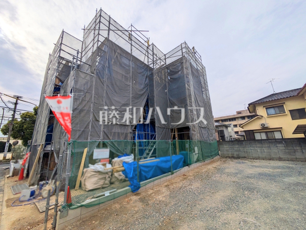 建物のプレゼンをさせていただきますので、実際の完成イメージを思い描いていただくことができます。お気軽にお問合せ下さい。現場風景　【福岡市城南区鳥飼６丁目】