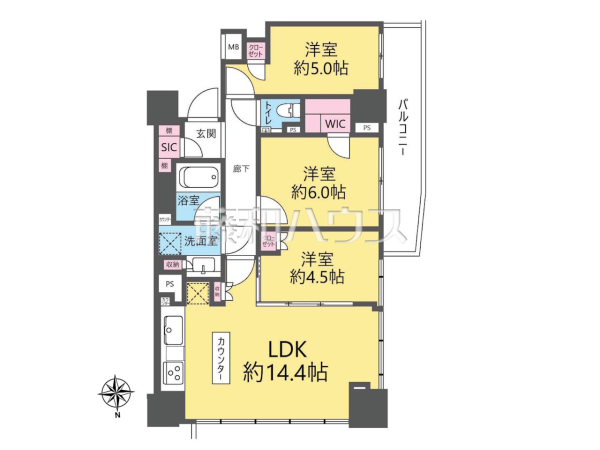 間取図　【シティタワー大泉学園】