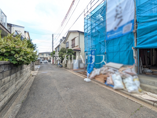 接道状況および現場風景　【志木市中宗岡３丁目】