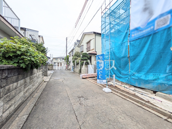 接道状況および現場風景　【志木市中宗岡３丁目】