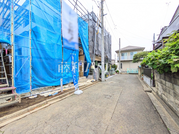 接道状況および現場風景　【志木市中宗岡３丁目】