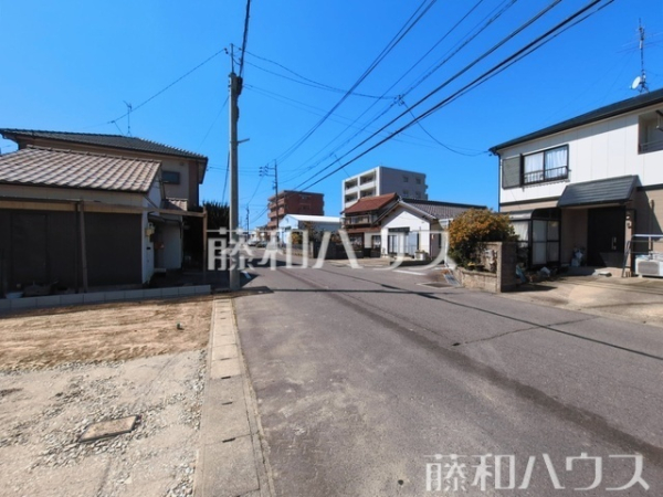 接道状況および現場風景　【北名古屋市片場八瀬の木】