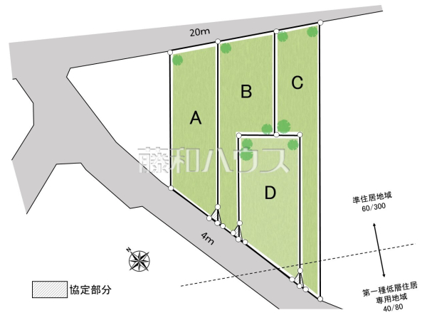 全体区画図　【昭島市田中町２丁目】