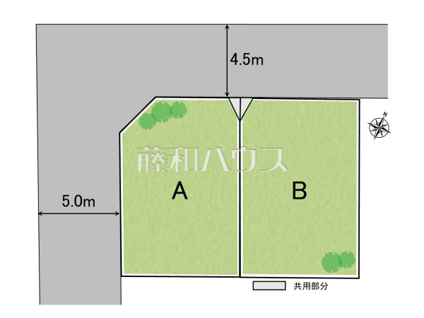 全体区画図　【調布市深大寺元町３丁目】