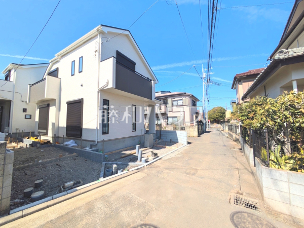 A号棟　接道状況および現場風景　【東村山市諏訪町１丁目】