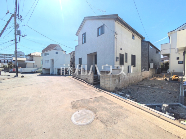 A号棟　接道状況および現場風景　【東村山市諏訪町１丁目】