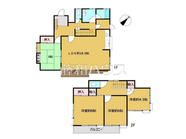 間取図　【八王子市北野台３丁目】