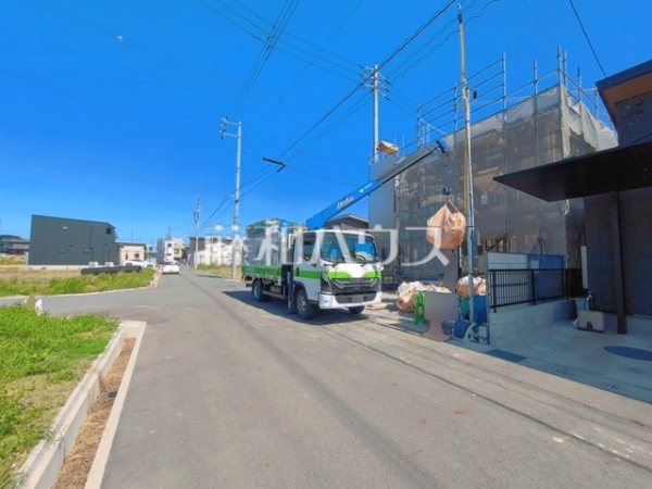 接道状況および現場風景　【春日井市宮町字下夕原】