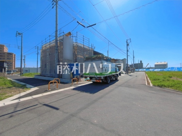 接道状況および現場風景　【春日井市宮町字下夕原】