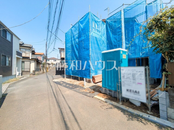 接道状況および現場風景　【所沢市大字久米】