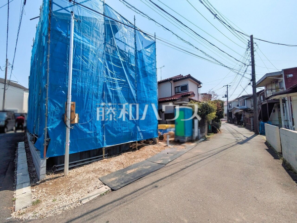 接道状況および現場風景　【所沢市大字久米】