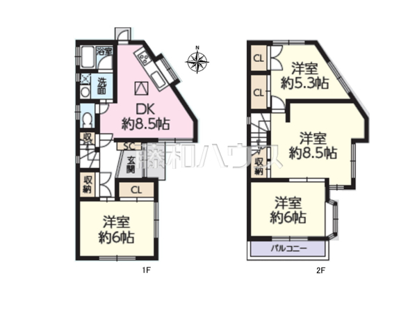 間取図　【富士見市水谷東３丁目】