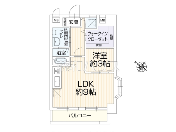 間取図　【ロマネスク渡辺通第2】