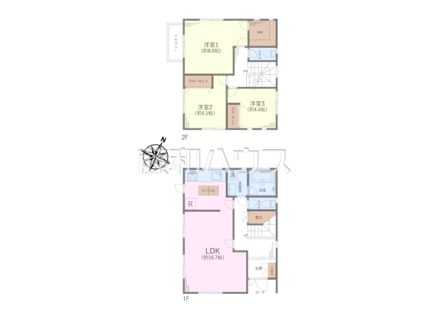 間取図　【多摩市連光寺３丁目】