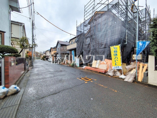接道状況および現場風景　【清瀬市竹丘２丁目】