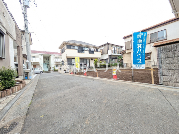 接道状況および現場風景　【新座市西堀１丁目】