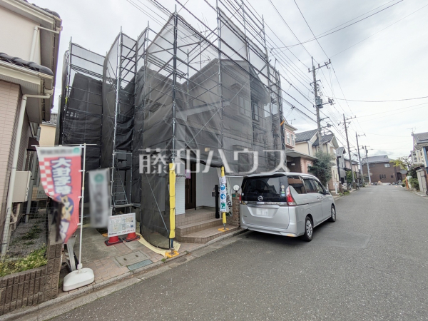 接道状況および現場風景　【新座市新堀１丁目】