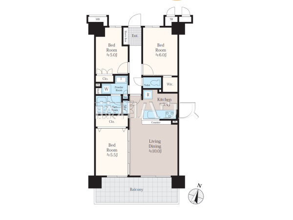 間取図　【エンゼルソレスト朝霞台】