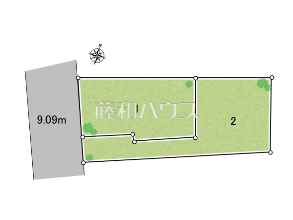 全体区画図　【中野区若宮１丁目】