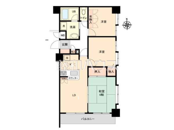 間取図　【シティコーポパルナス廻田パート2】