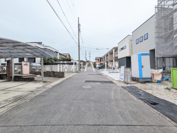 接道状況および現場風景　【春日井市高山町２丁目】