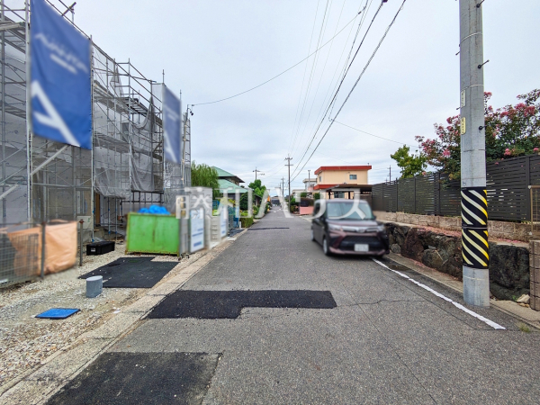 接道状況および現場風景　【春日井市高山町２丁目】
