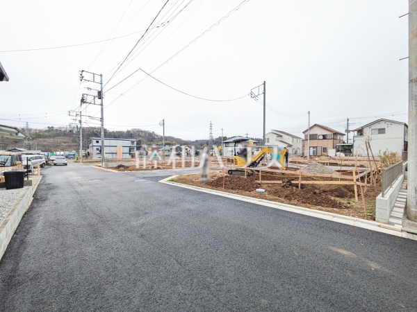 1号棟　接道状況および現場風景　【八王子市宮下町】