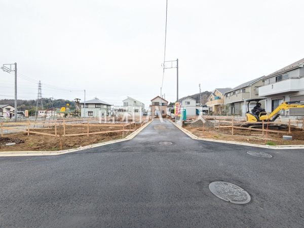 6号棟　接道状況および現場風景　【八王子市宮下町】