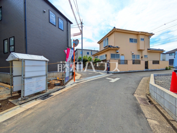 接道状況および現場風景　【朝霞市根岸台７丁目】
