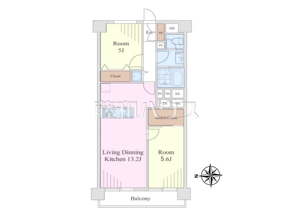 間取図　【田無マーシャンハイツ】