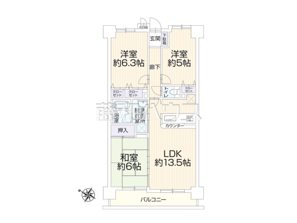 間取図　【センチュリーめじろ台】