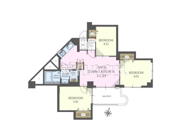間取図　【武蔵野グリーンタウンC棟】