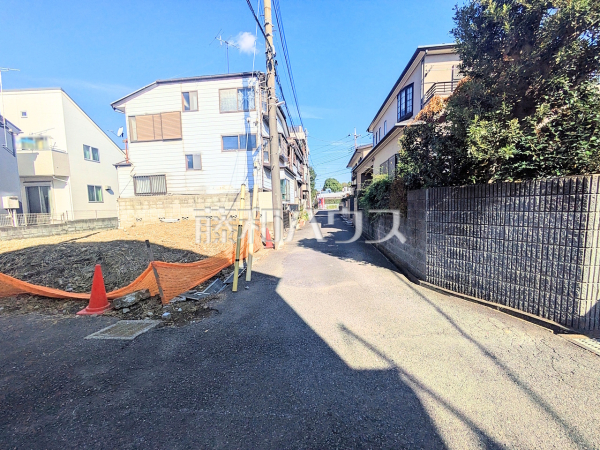 接道状況および現場風景　【調布市佐須町２丁目】