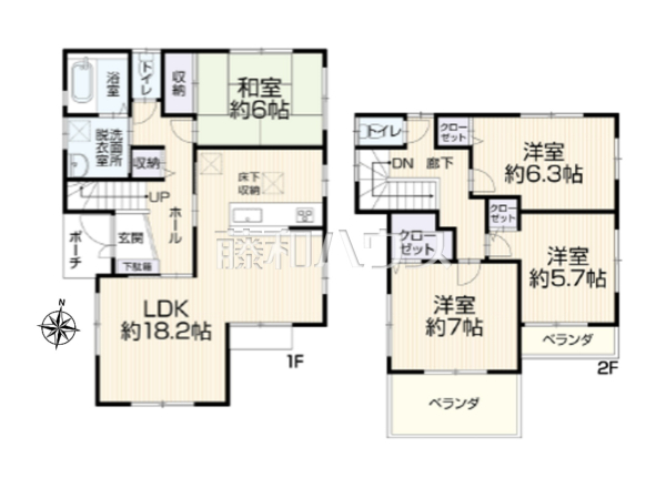 間取図　【春日井市白山町５丁目】