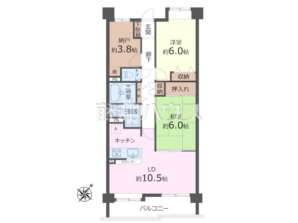 間取図　【グランディ東所沢】