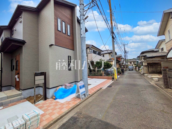 接道状況および現場風景　【日野市落川】