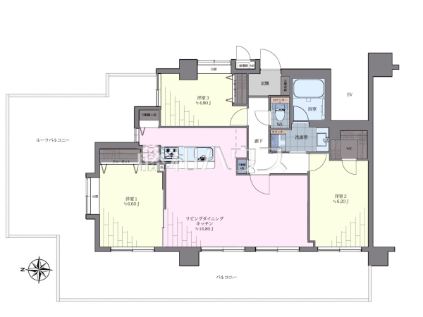間取図　【レーベンハイム武蔵関】
