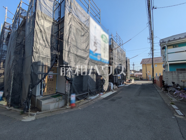 接道状況および現場風景　【練馬区土支田３丁目】