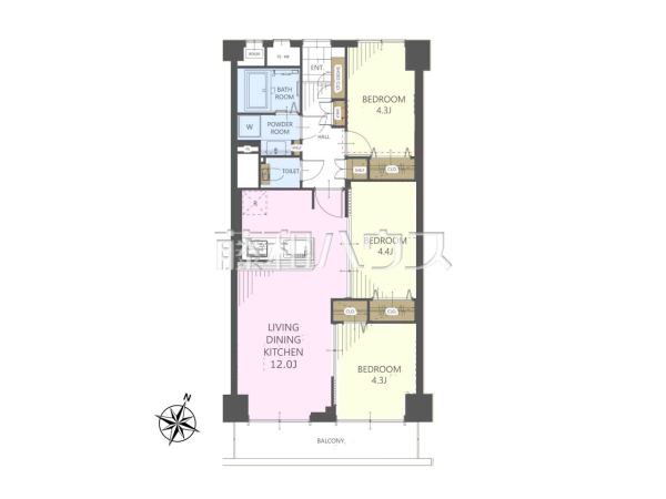 間取図 【新武蔵野スカイハイツ】 間取図 【新武蔵野スカイハイツ】