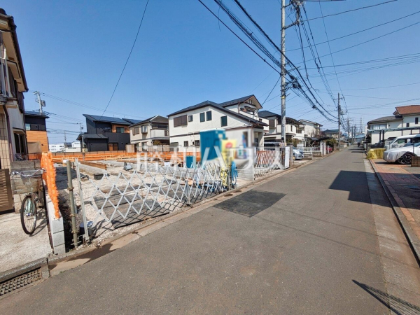 接道状況および現場風景　【所沢市向陽町】