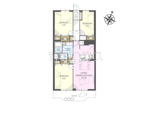 間取図　【志木ニュータウン南の森弐番街　9号棟】