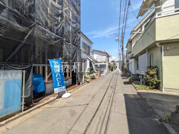 接道状況および現場風景　【朝霞市三原１丁目】