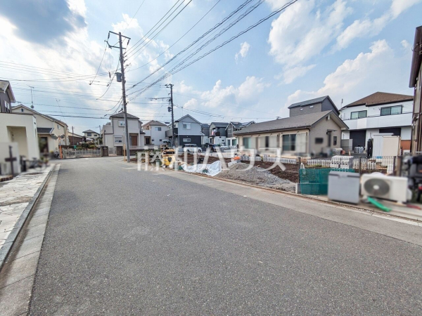 接道状況および現場風景　【東大和市狭山４丁目】
