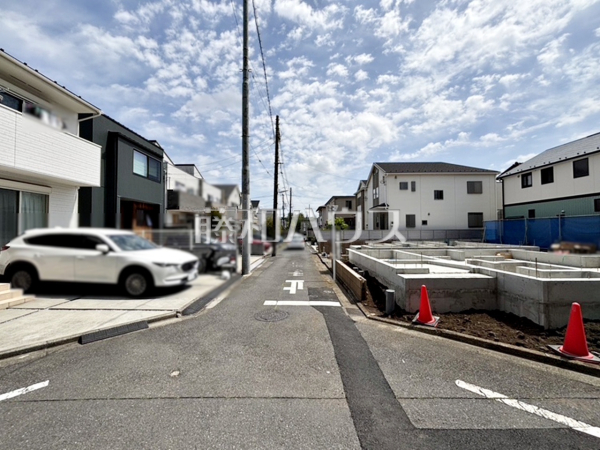 接道状況および現場風景　【調布市深大寺東町７丁目】