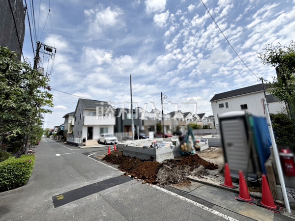 接道状況および現場風景　【調布市深大寺東町７丁目】
