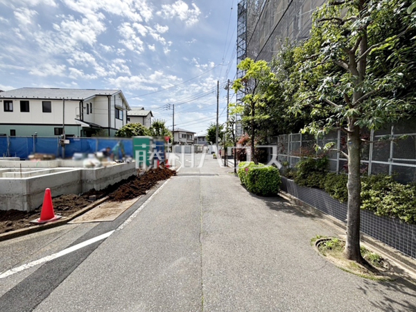 接道状況および現場風景　【調布市深大寺東町７丁目】