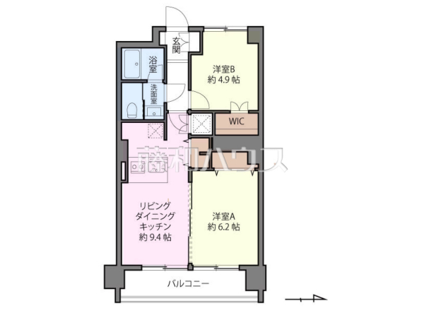 間取図　【日商岩井方南町マンション】