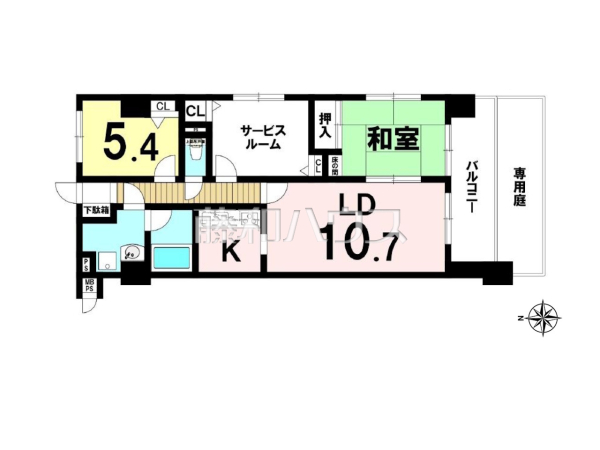 間取図　【ライオンズマンション富士森公園】