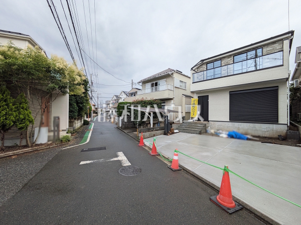 接道状況および現場風景　【狛江市岩戸南３丁目】
