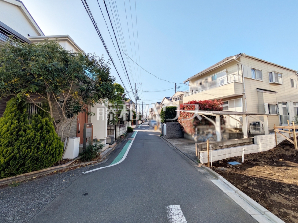 接道状況および現場風景　【狛江市岩戸南３丁目】